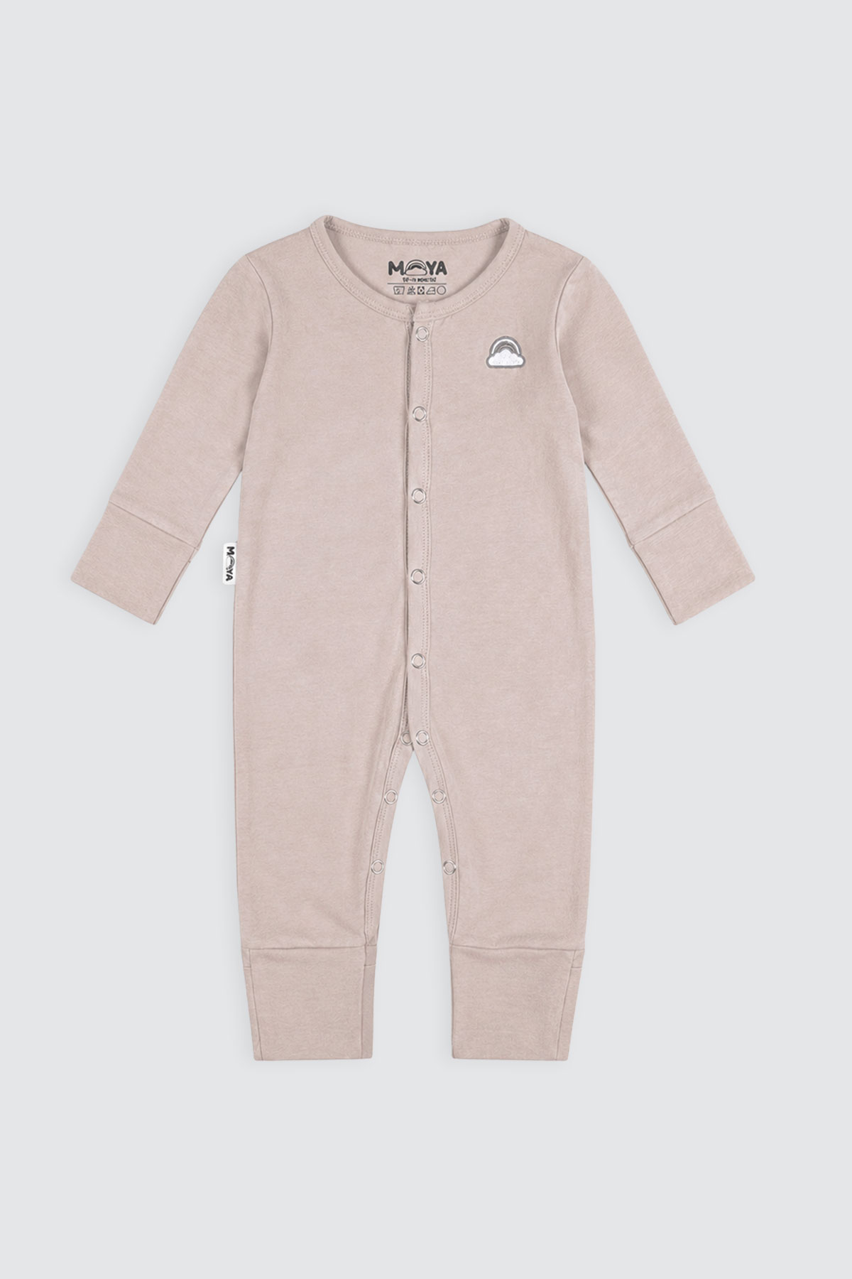 Basic-Sleepsuit-Brown-depan1-