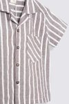 El-Shirt-Stripe-Brown-Depan