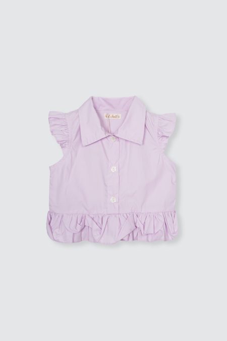 Gwinny Ruffle Top Lilac