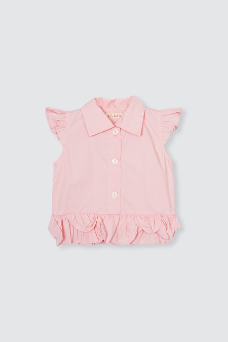 Gwinny Ruffle Top Pink