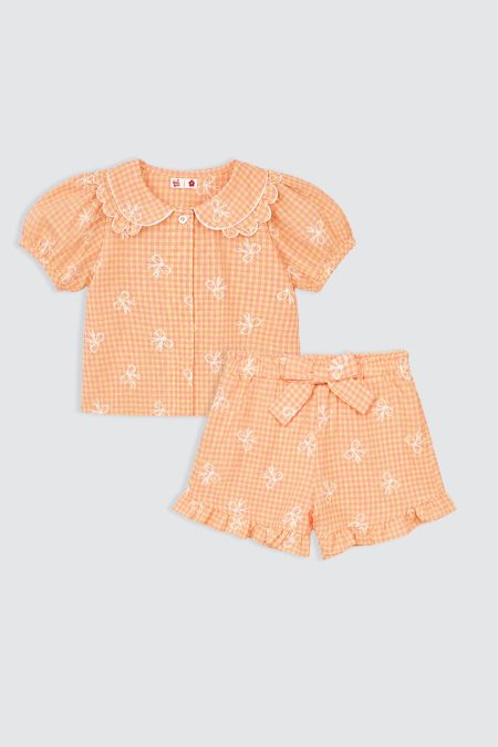 Scallop Belle Set Yellow Pink