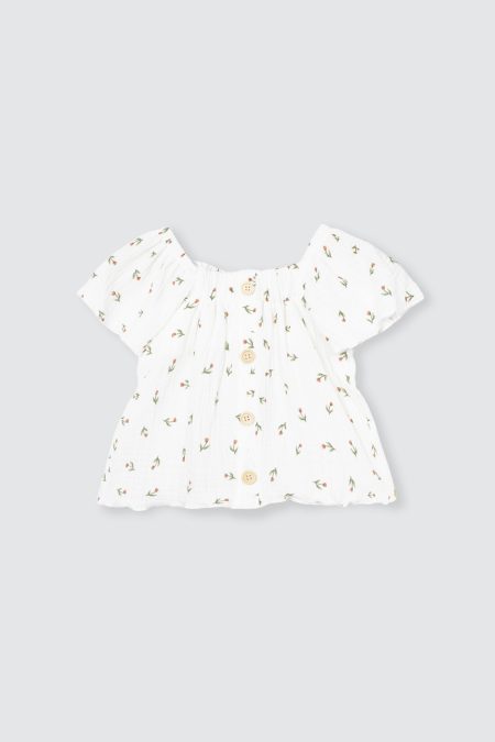 Sofia Top White Tulip