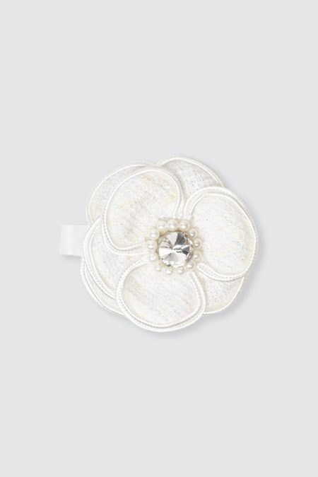 Austin Fleur Hairclip White