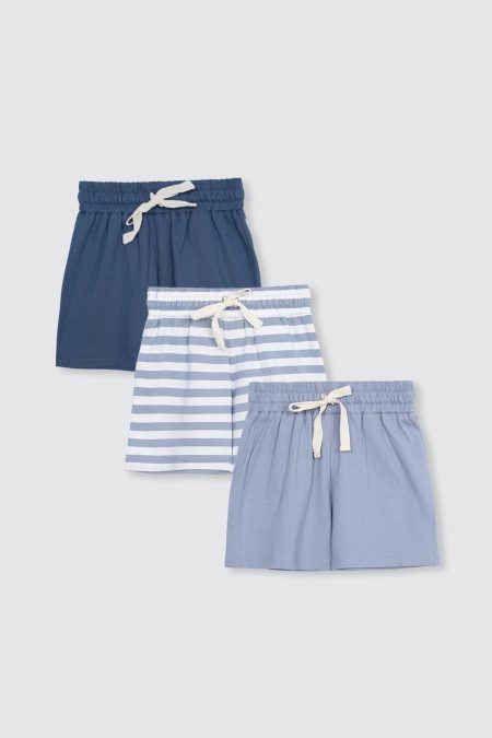 3 Pack Cloud Short Pants Blue