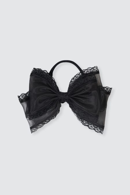Fairy Bow Headband Nylon Black