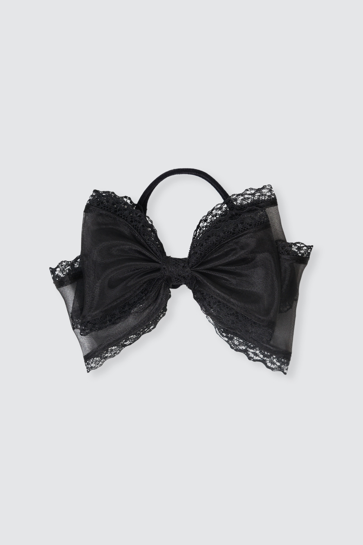 Fairy-Bow-Headband-Nylon-Black Fairy Bow Headband Nylon Black