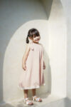 Lovina Dress Pink – On Model 1
