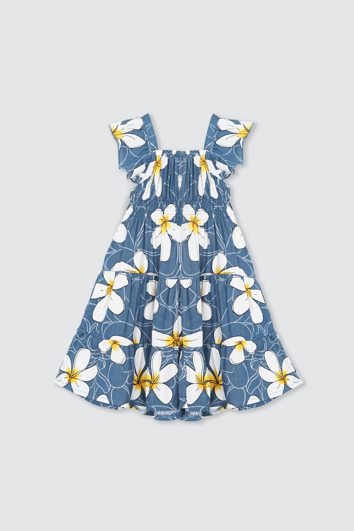 Lenna-Dress-White-Orange-Flower-depan