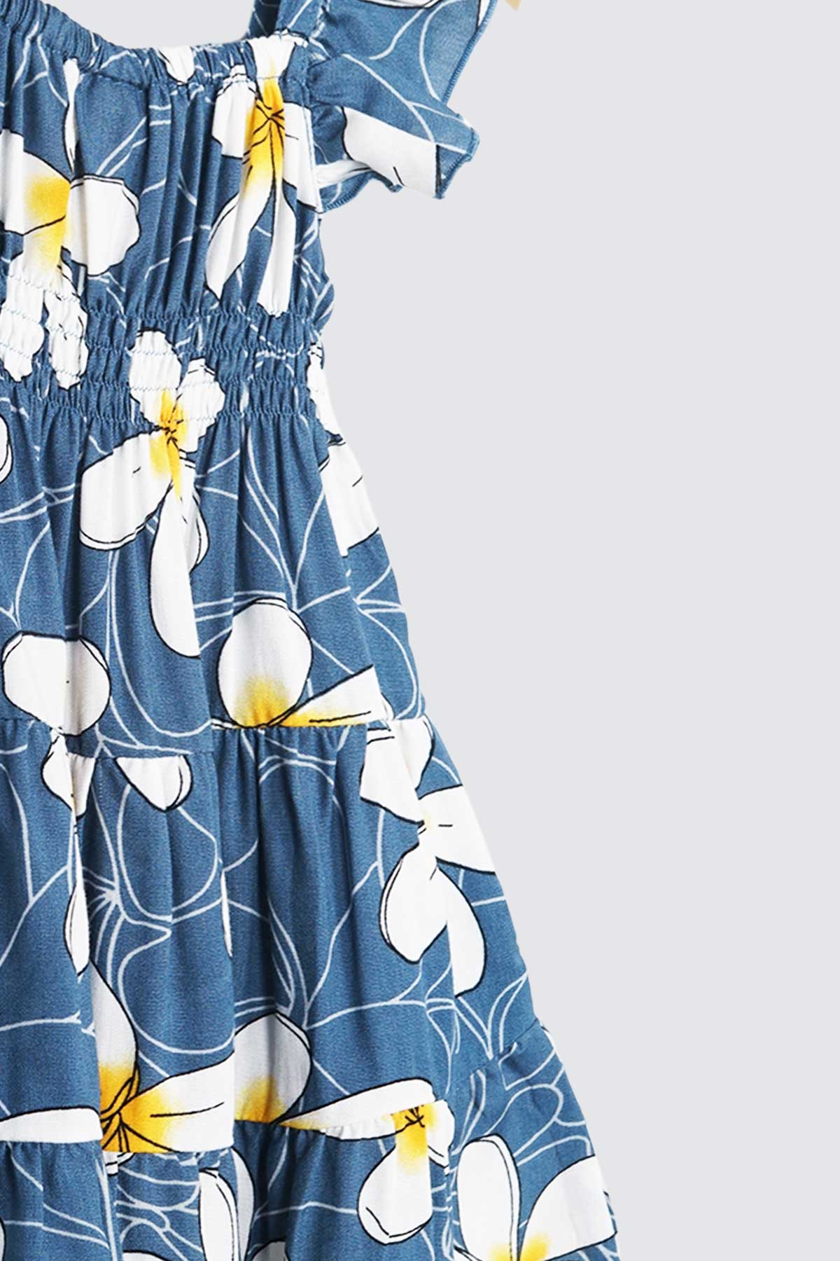 Lenna-Dress-White-Orange-Flower-detail