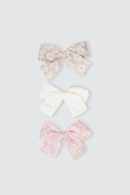 Luke Bow Hairclip Set of 3