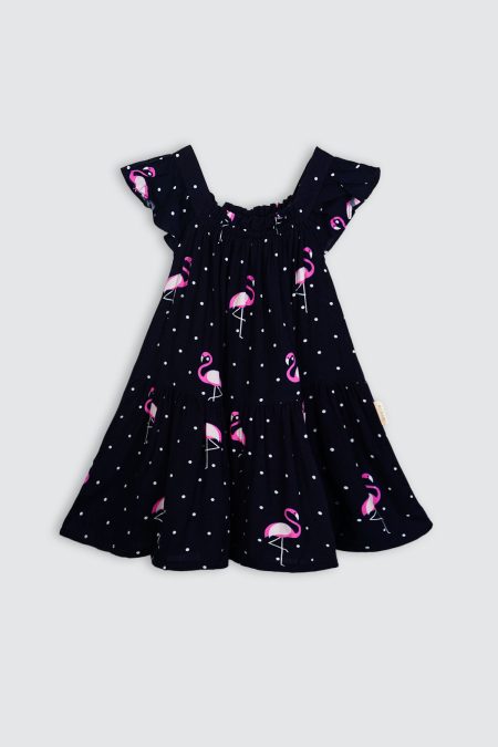 Nuri Dress Black Flamingo