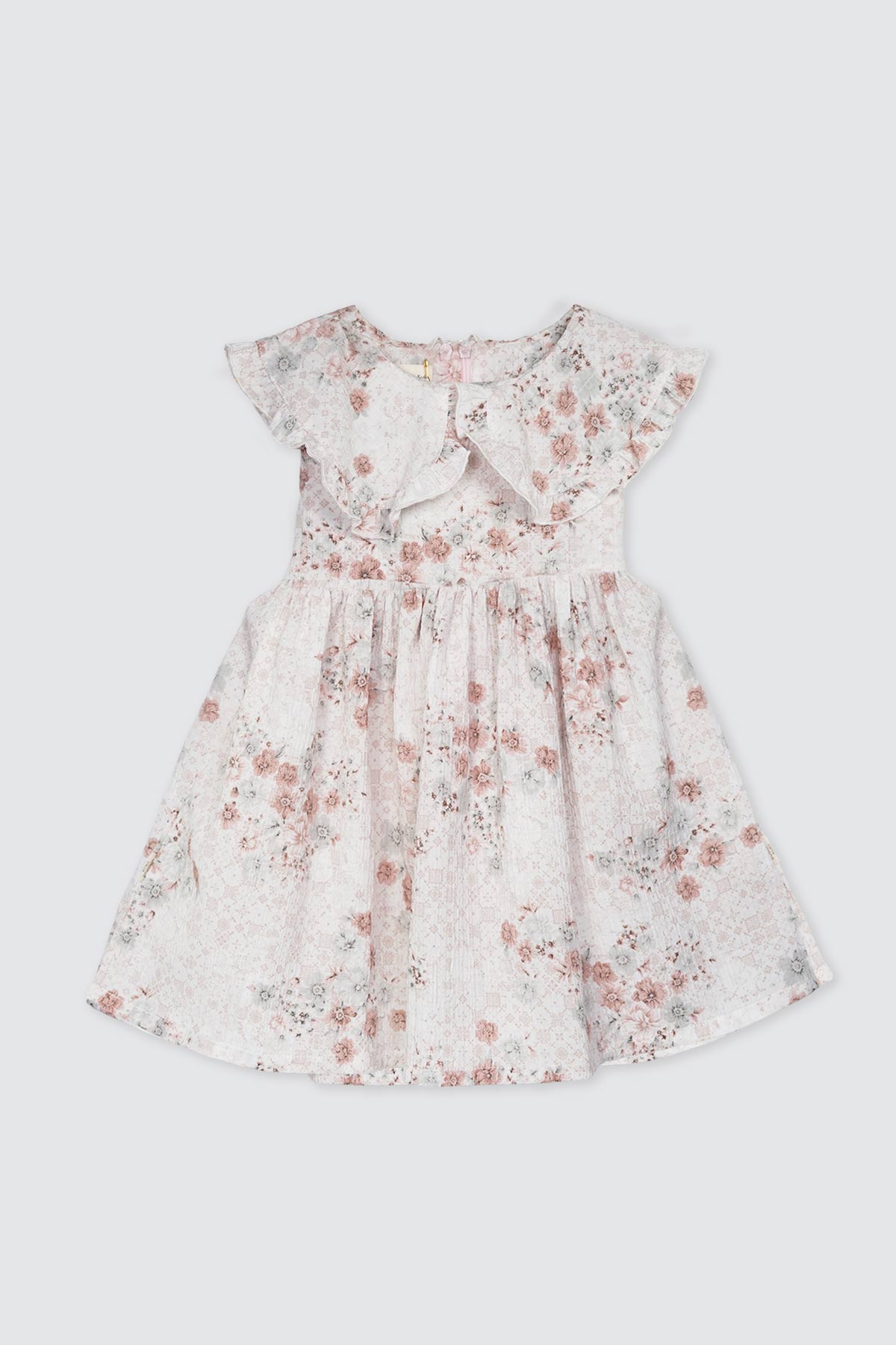 Ursulla-Dress-Flowery-Creme-depan
