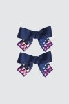 Hebe-Bow-Hairclip-Pair-Navy