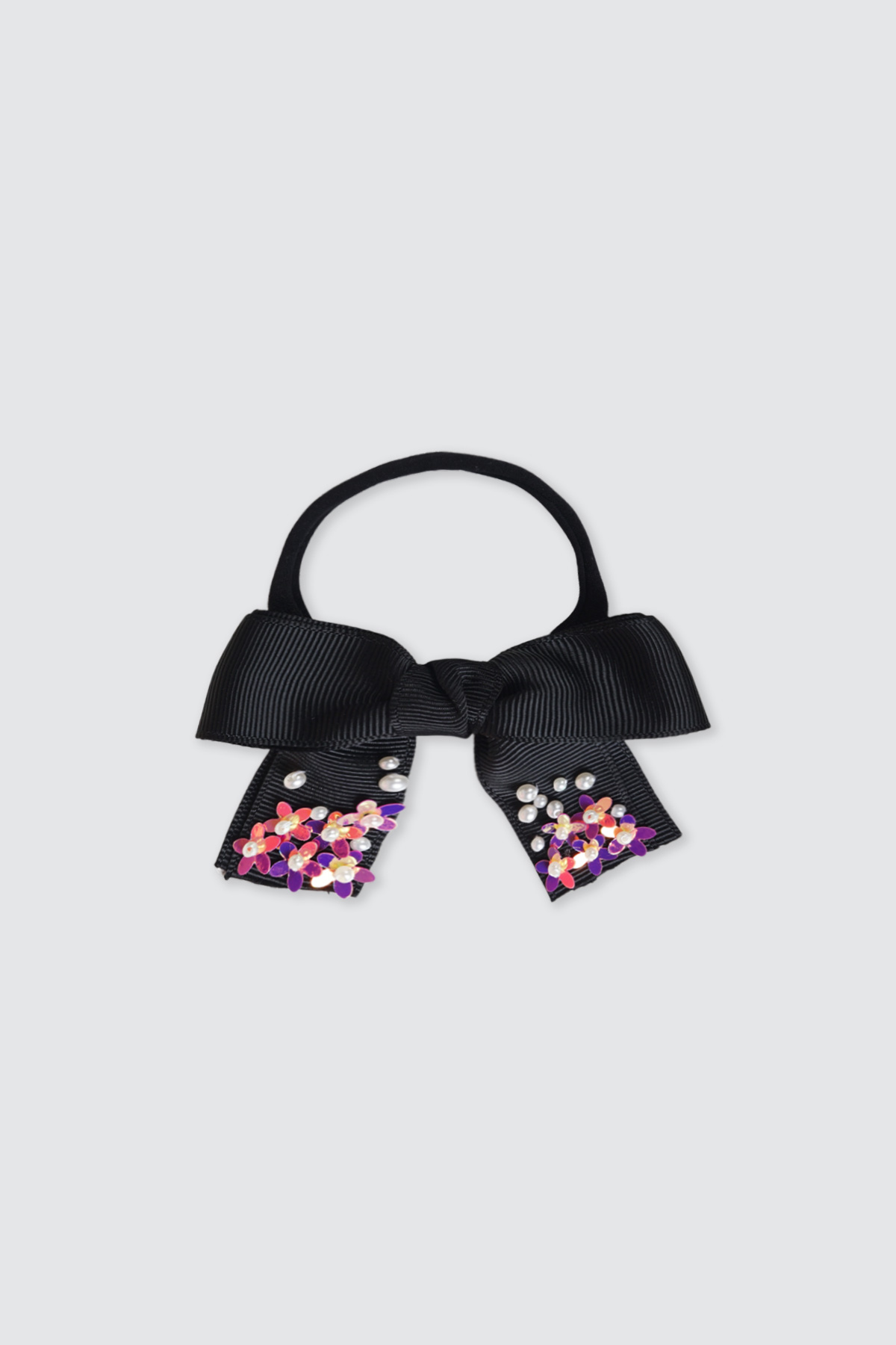 Hebe-Bow-Headband-Nylon-Black Hebe Bow Headband Nylon Black 1