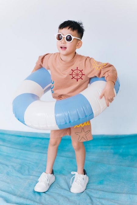 Little Voyager Sweater Set Mocha