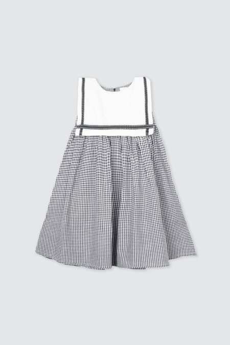 Lucia Checkered Dress Black