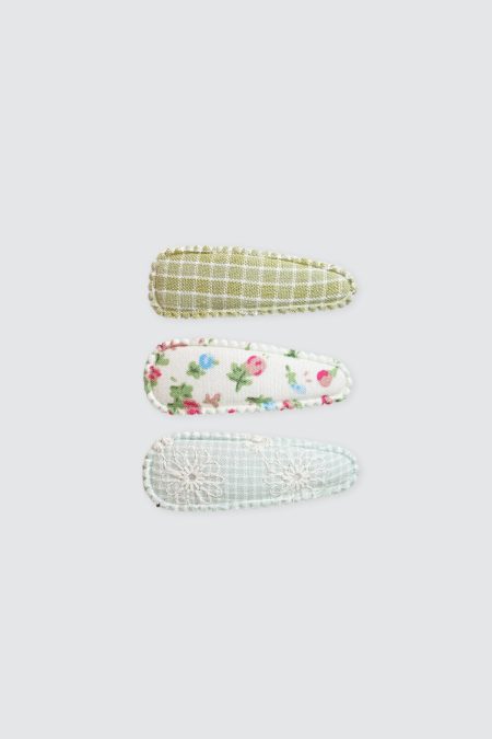 Manda Green Set of 3 Hairclip