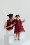 Mon-Bebé-Dress-Maroon-depan