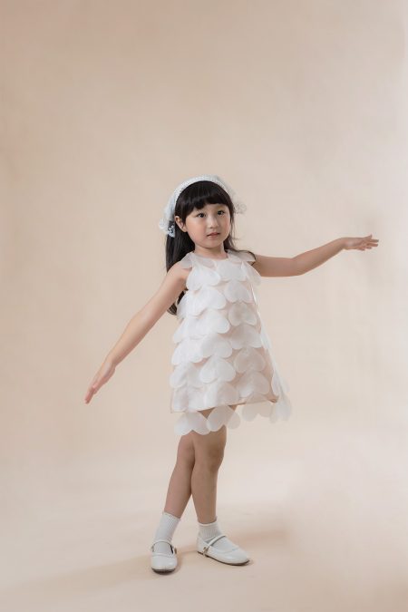 Mon Bebé Dress Nude White