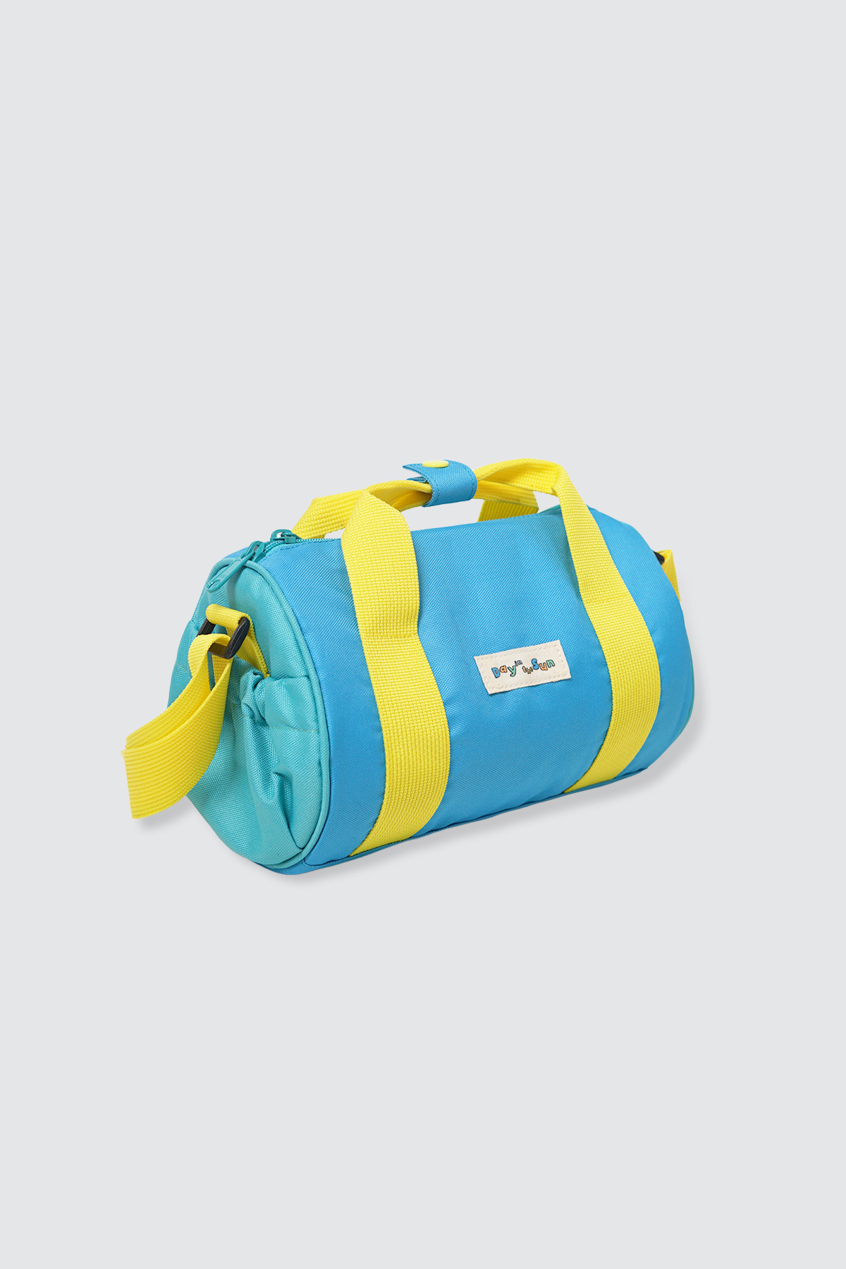 Peppy-Duffle-Bag-Yoghurt-Blue-Yellow-detail