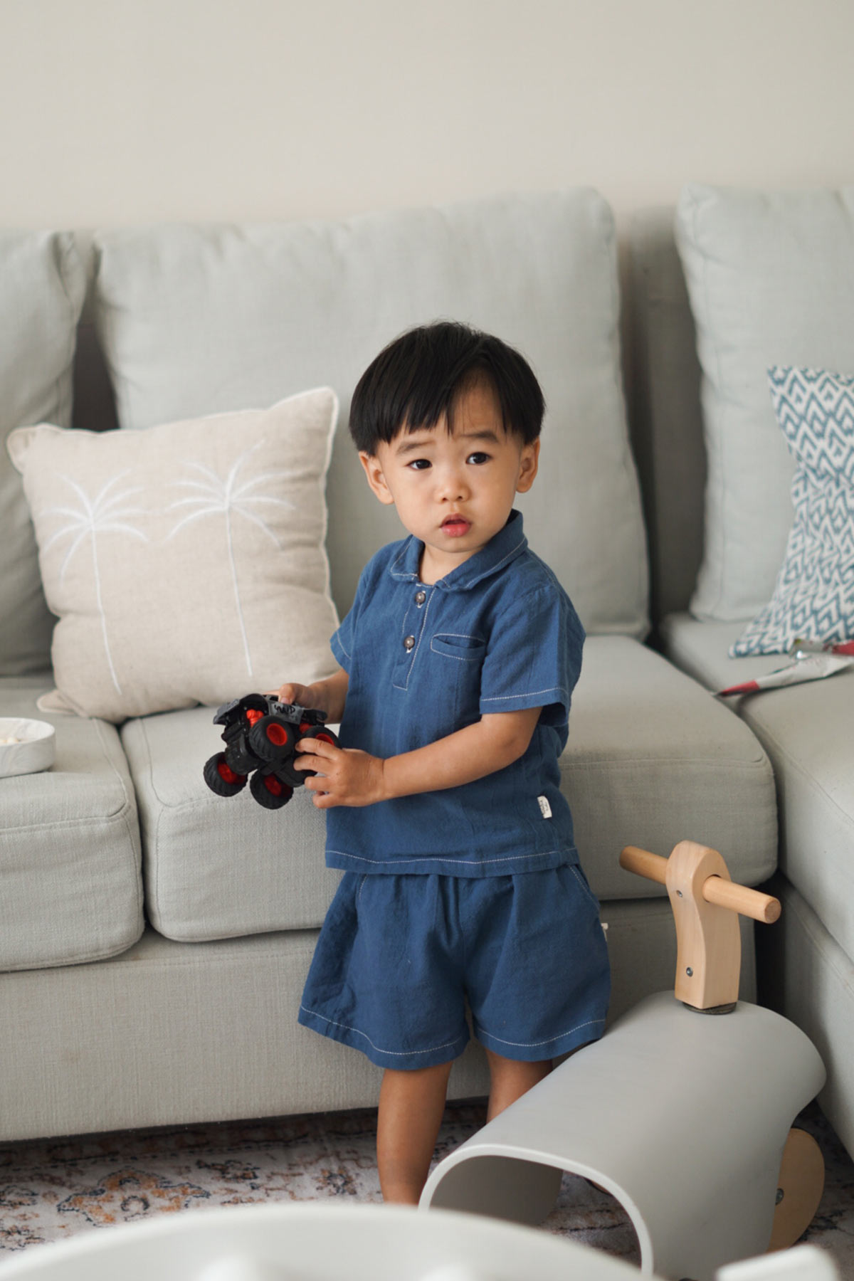 Hugo Set Olive Blue Denim-On Model1 web 1 1