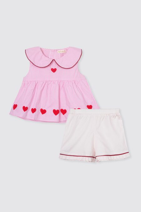 Amour Set Pink Red Hearts