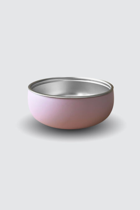 2 in 1 Silicone Stainless Bowl Rose