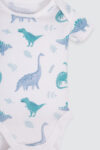 5-Pack-Unisex-Short-Sleeve-Bodysuit-Dino—1