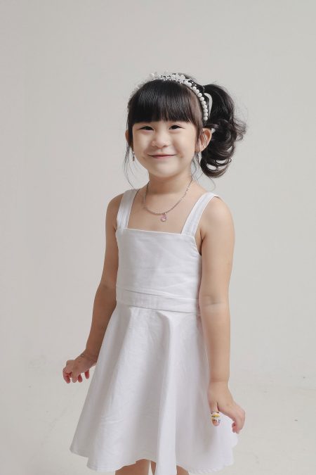 Amethyst Dress White