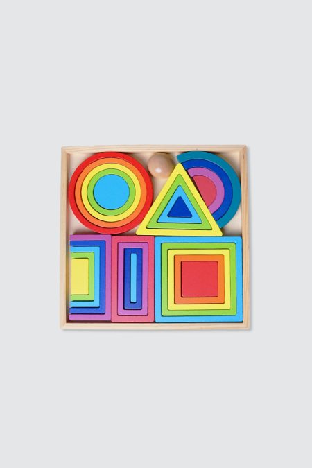 CHIE Rainbow Stacking Blocks