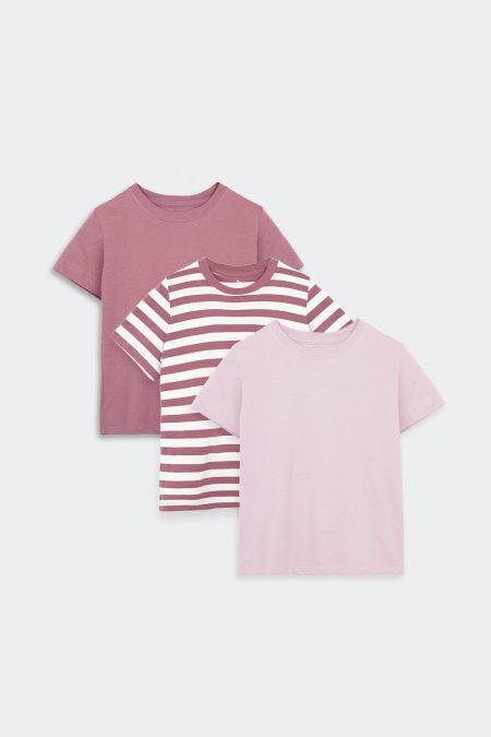 3 Pack Basic Tees Rose