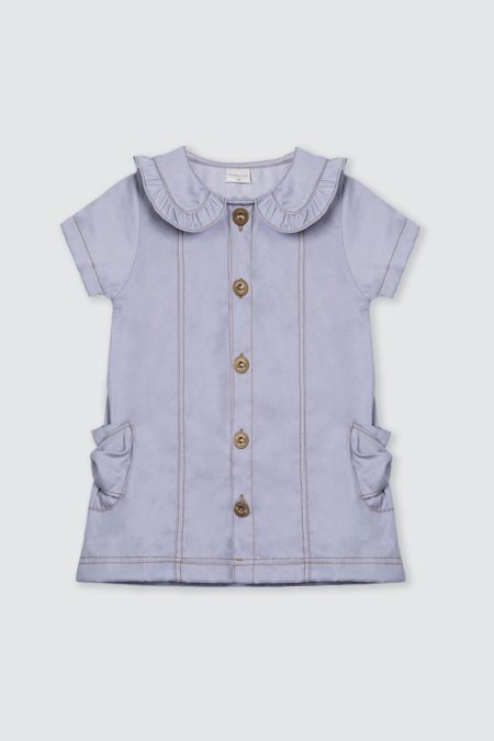 Kelly Denim Dress Grey