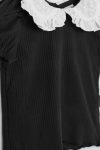Suri Shirt Basic Black Depan