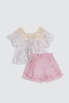 Hannah Set Pink Floral Depan