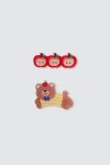 Apple-Bear-Acrylic-Hair-Clip-