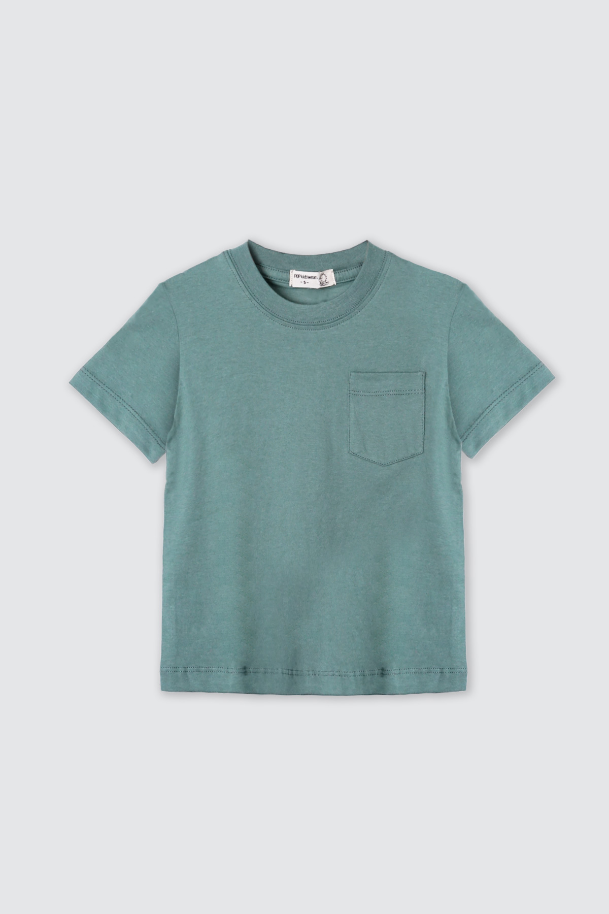 Brick-Kids-T-Shirt-Dusty-Green-depan Brick Kids T Shirt Dusty Green depan 1