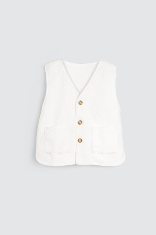 Cream Pillow Vest 1