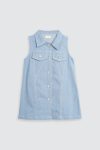 Jean Denim Dress Blue Depan