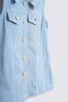 Jean Denim Dress Blue Depan