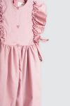 Gia Bow Dress Dusty Pink Depan
