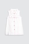 Jean Denim Dress White Depan