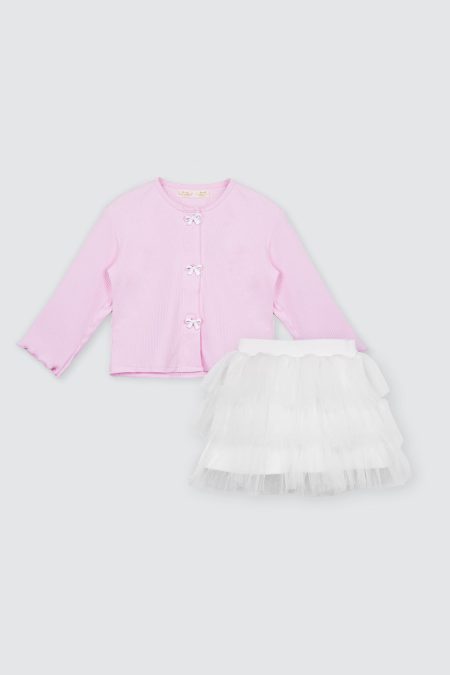 Elsa Tutu Set 3 in 1 Pink White