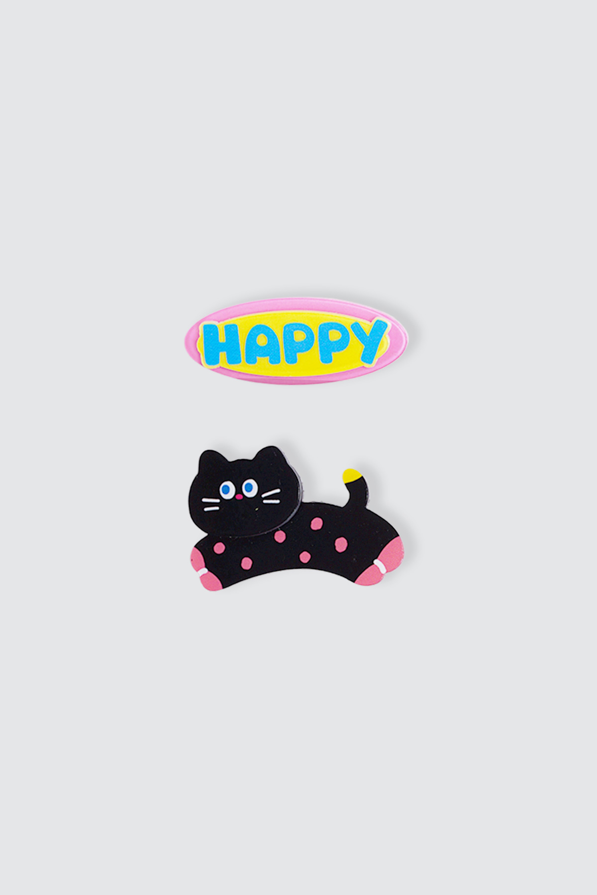 Happy-Cat-Acrylic-Hair-Clip Happy Cat Acrylic Hair Clip