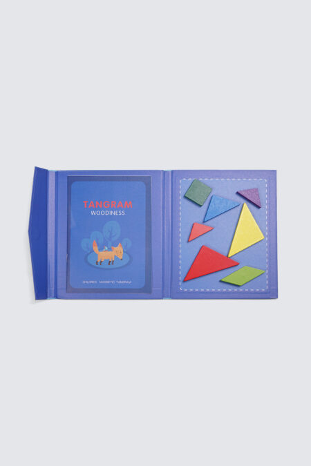 MURA Magnetic Tangram Book Puzzle Blue