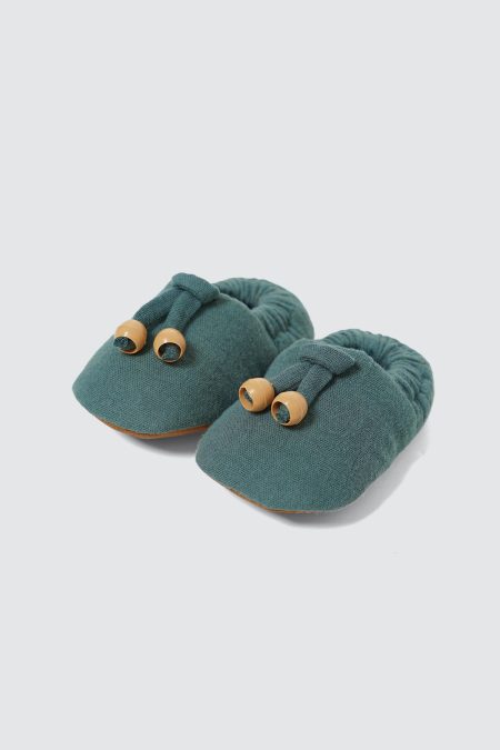 Tiny Elf Baby Shoes Pine Green