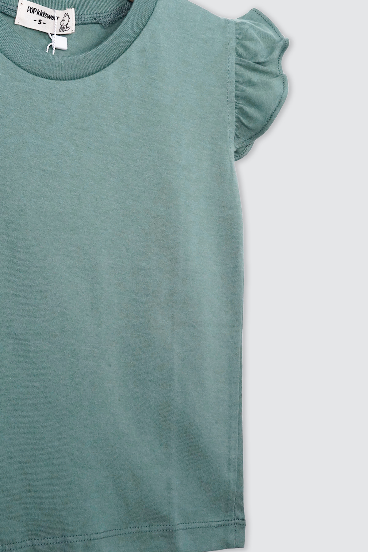 Ruby-Kids-T-Shirt-Dusty-Green-detail