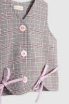 Aubrey Set Pink Gingham Depan