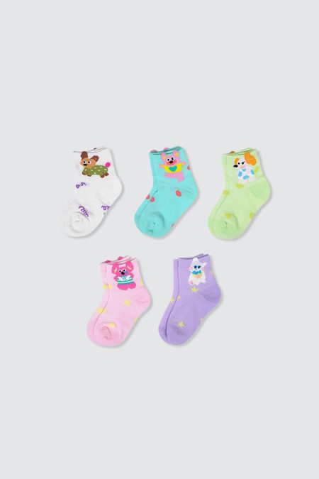 Set of 5 Girl Summer Socks