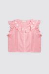 Shura Ruffle Top Pink Depan