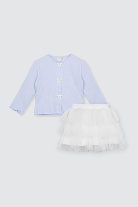 Elsa Tutu Set 3 in 1 Blue White